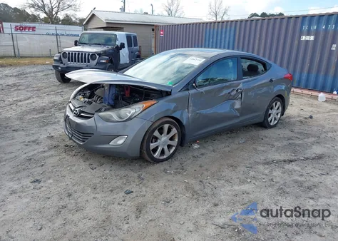 2013 Hyundai Elantra Limited from USA, damaged, VIN 5NPDH4AE8DH242832